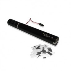 MAGIC FX - Canon à confettis électrique à usage unique - 50cm - Argent et Blanc  (Neuf)