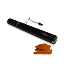 Canon à confettis électrique à usage unique - 50cm - Orange  (Neuf)