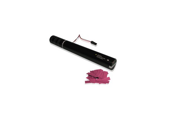 Canon à confettis électrique à usage unique - 50cm - Rose  (Neuf)