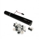 MAGIC FX - Canon à serpentins électrique à usage unique - 50cm - Blanc et Argent (Neuf)