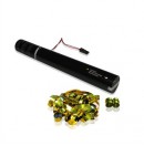 MAGIC FX - Canon à serpentins métalliques électrique à usage unique - 50cm - Or (Neuf)