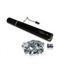 MAGIC FX - Canon à serpentins métalliques électrique à usage unique - 50cm - Argent (Neuf)