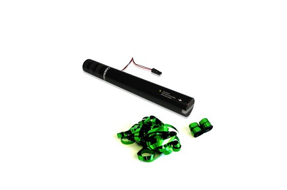 MAGIC FX - Canon à serpentins métalliques électrique à usage unique - 50cm - Vert (Neuf)