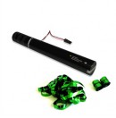 MAGIC FX - Canon à serpentins métalliques électrique à usage unique - 50cm - Vert (Neuf)