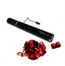 MAGIC FX - Canon à serpentins métalliques électrique à usage unique - 50cm - Rouge (Neuf)