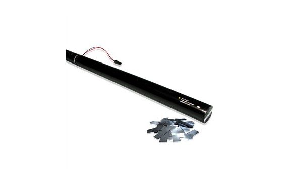 MAGIC FX - Canon à confettis métalliques électrique à usage unique - 80cm - Argent (Neuf)