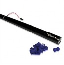 Canon à serpentins électrique à usage unique - 80cm - Bleu Foncé (Neuf)