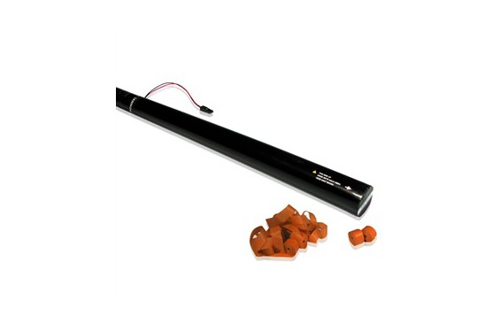 Canon &agrave; serpentins &eacute;lectrique &agrave; usage unique - 80cm - Orange (Neuf)