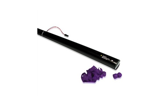 Canon &agrave; serpentins &eacute;lectrique &agrave; usage unique - 80cm - Violet (Neuf)