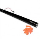 Canon à confettis UV électrique à usage unique - 80cm - Orange Fluo (Neuf)