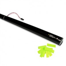 Canon à confettis UV électrique à usage unique - 80cm - Jaune Fluo (Neuf)
