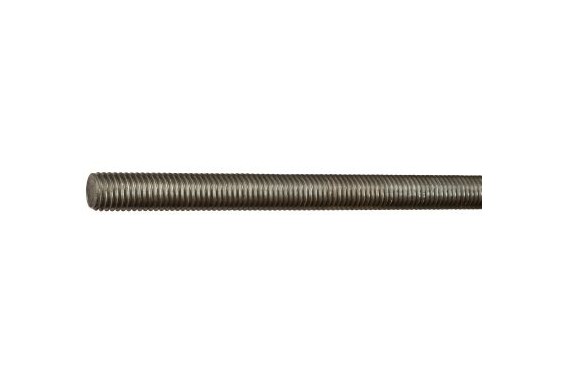 Threaded rod length 1m - NFE 25136 - Steel - Class 4.6 Raw - 10mm Diameter (New)
