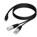 PROCAB - 3.5 mm Jack male stereo to 2 x XLR male - 3m (New)
