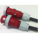 Electrical extension 125A female CEE plug 5-poles to male CEE 5-poles 380V - 5g25 Titanex - 10m (New)