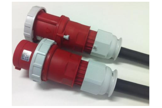 Prolongateur &eacute;lectrique 125A prise femelle CEE 5 p&ocirc;les vers prise m&acirc;le CEE 5 p&ocirc;les 380V - Titanex 5g25 - 3m (Neuf)