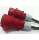 Prolongateur électrique 16A prise femelle CEE 5 pôles vers prise mâle CEE 5 pôles 380V - Titanex 5g2.5 - 10m (Neuf)