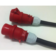 Electrical extension 32A female CEE plug 5-poles to male CEE 5-poles 380V - 5g6 Titanex - 10m (New)