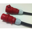 Electrical extension 32A female CEE plug 5-poles to male CEE 5-poles 380V - 5g6 Titanex - 10m (New)