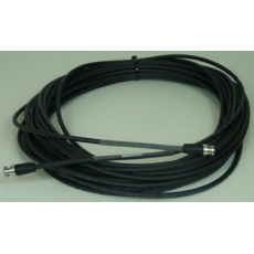 Black digital video cable with BNC connectors 1505F BJP9 male BNC 75 ohms - 20m (New)