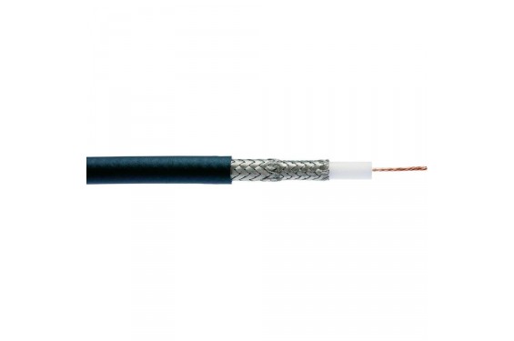 BELDEN - Câble vidéo coaxial RG59 - 75 Ohm - Diamètre 6 mm - Noir - 1505A vendu au mètre (Neuf)