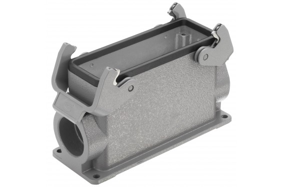 HARTING - Embase M32 gris avec 2 leviers - sortie lat&eacute;rale - 24 contacts (Neuf)