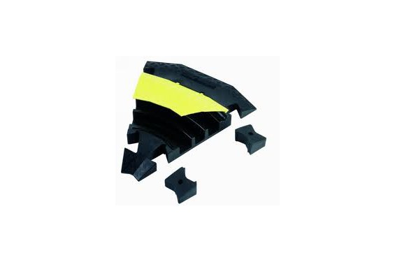 ADAM HALL - Virage &agrave; 45&deg; pour le Defender III - 3 canaux couvercle amovible avec tiges de raccordement (Neuf)