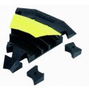 ADAM HALL - Virage à 45° pour le Defender III - 3 canaux couvercle amovible avec tiges de raccordement (Neuf)