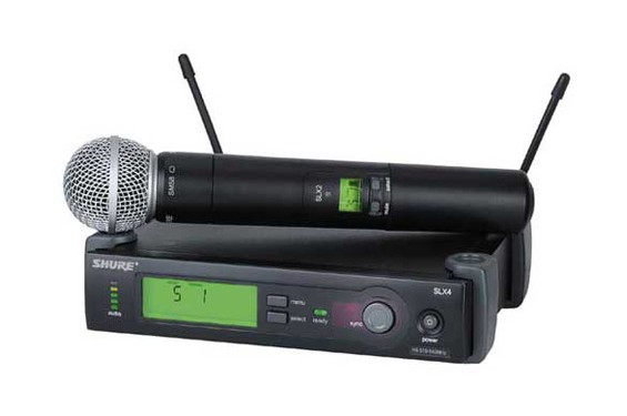 SHURE - Ensemble micro à main HF sans fil + 1 microphone clip BLX24RE/B58 (Neuf)