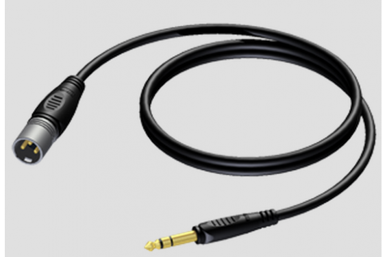 PROCAB - XLR male to 6.3 mm Jack male stereo - 10m (New)
