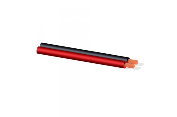 PROCAB - Câble Haut Parleur CCA rouge & noir - 2x1,5mm² - vendu au mètre (Neuf)