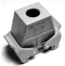 HARTING - Capot prolongateur M32 gris avec embase 2 leviers - Sortie verticale - 16 contacts (Neuf)