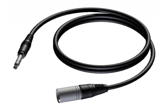 PROCAB - XLR male to 6.3 mm Jack male stereo - 1.5m (New)