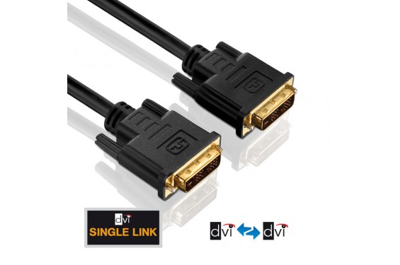 PureInstall - Câble DVI Single Link PI4000 - 1.50m (Neuf)