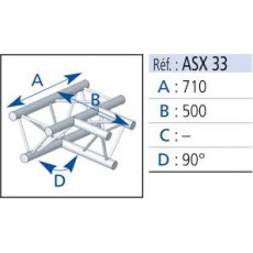 ASD - Corner 3 way - 90° Flat (New)