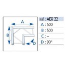 ASD - EX290 - Angle 2D AEX22 - 90° Horizontal - Kit de connexion non fourni (Neuf)