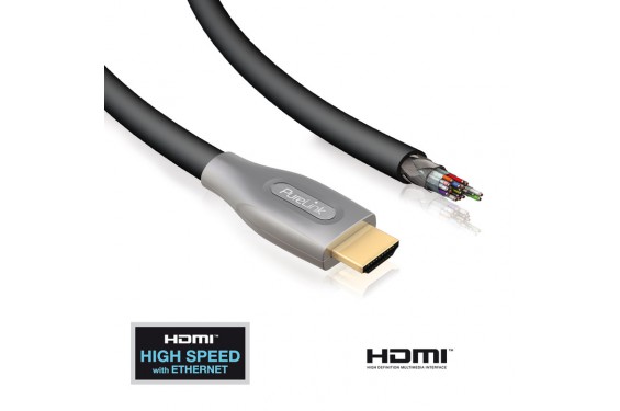PureLink - Câble HDMI PureSpeed PureID PS2000 - 1 côté assemblé - 5m (Neuf)