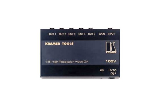 KRAMER - Distributeur vidéo 1 entrée 5 sorties Kra-105V - Connecteurs RCA (Neuf)