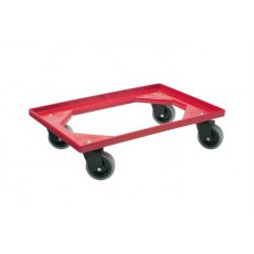 Transport trolley with 4 swivel wheels rubber for boxes 600x400mm or 400x300mm (New)