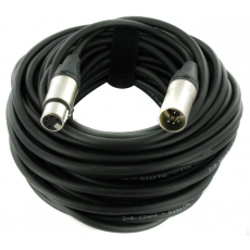 DMX cable AES SOMMER 3 wires with connectors Male & Female NEUTRIK 5 poles - 10m (New)