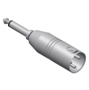 PROCAB - Adaptateur XLR Mâle vers Jack Mâle mono 6.35mm - VC126 (Neuf)