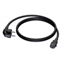 PROCAB - Schuko Power male to Euro Power female - PVC Euro power connection lead - 3 x 1.5 mm² - 0.5m (New)