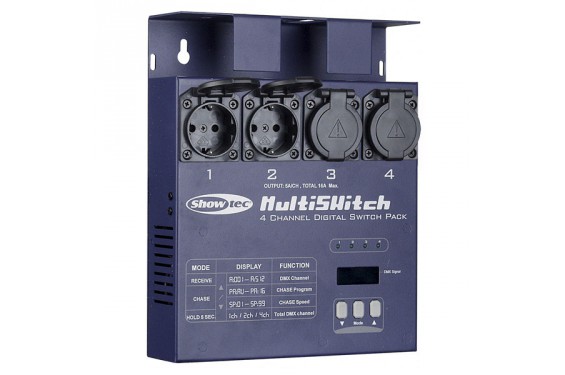 SHOWTEC - MultiSwitch bloc de puissance DMX-512 4 canaux (Neuf)