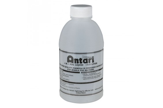 ANTARI - Liquide &agrave; Fum&eacute;e &agrave; base d'eau M-1 Mobile - 500 CC - Bidon de 0.5L. (Neuf)