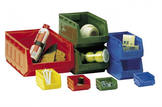 Small parts bin - Series 2000 - 345x207x165mm - Green (New)