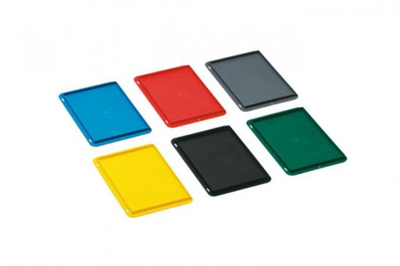 Couvercle lisse universel empilable - 600x400 - Noir (Neuf)
