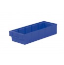 Storage série 4000 - Bac pour rayonnage sans cloisons 400x152x83mm - Bleu (Neuf)