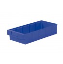 Storage série 4000 - Bac pour rayonnage sans cloisons 400x186x83mm - Bleu (Neuf)