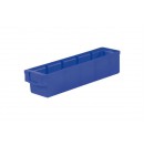 Storage série 4000 - Bac pour rayonnage sans cloisons 400x93x83mm - Bleu (Neuf)