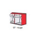 Série Storage 7000 - Bloc Tiroirs basculants - 600x68x78mm - 9 godets - Rouge (Neuf)