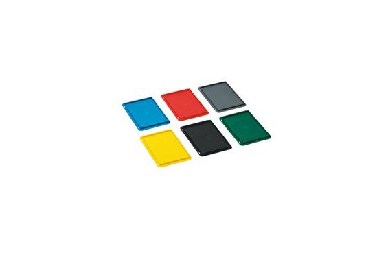 Couvercle lisse universel empilable - 400x300 - Jaune (Neuf)